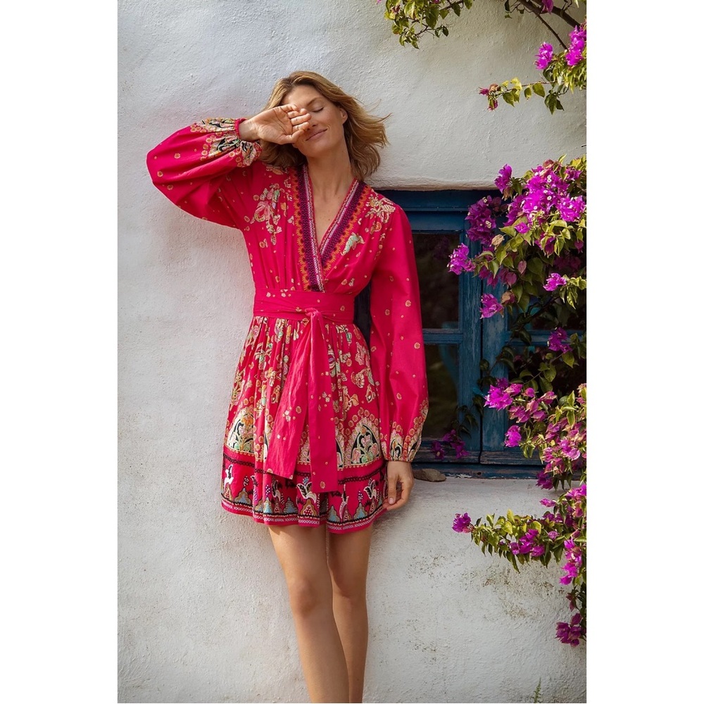 Pre Loved Anthropologie Raquel Embroidered Mini Dress